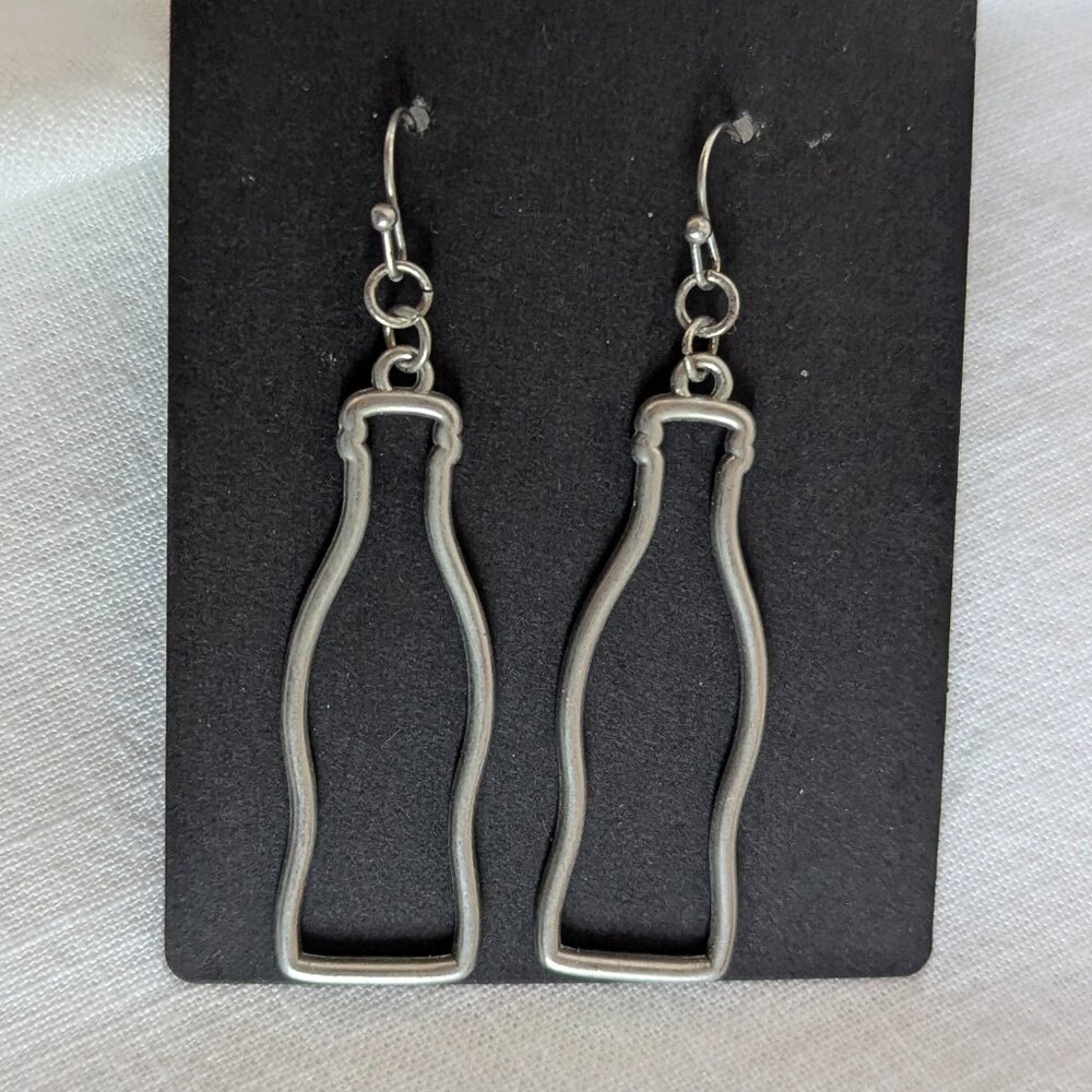 Coca Cola Bottle Outline Earrings